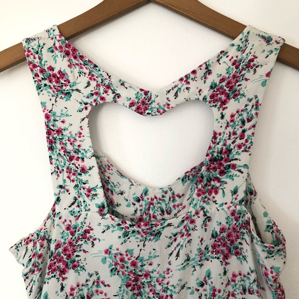 LC Lauren Conrad Floral Print Heart Cutout Dress - Picture 7 of 11